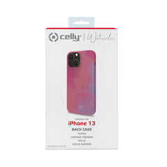 WATERCOLOR - Cover multicolore in TPU con finitura soft touch, bordi anti-scivolo compatibile con Apple iPhone 13