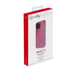WATERCOLOR - Cover multicolore in TPU con finitura soft touch, bordi anti-scivolo compatibile con Apple iPhone 13