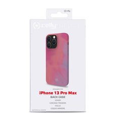 WATERCOLOR - Cover multicolore in TPU con finitura soft touch, bordi anti-scivolo compatibile con Apple iPhone 13 Pro Max