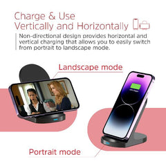 WIRELESS CHARGER STAND NERO