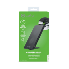 WLFASTSTAND - Caricabatteria wireless con funzione stand, potenza massima 10 Watt, indicatori LED