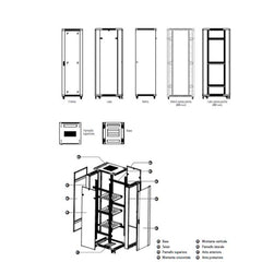 WPN-RNA-22606BS  RACK IP20 RNA 22U 600X600 SMONTATO