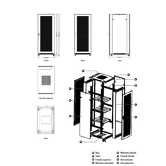 WPN-RSB-32810BS  RACK IP20 RSB 32U 800X1000 NERO SMONTATO