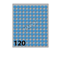 CF1200 ETICHETTE ROTONDE 10MM BLU