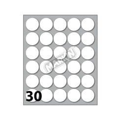 CF300 ETICHETTE ROTONDE 22MM BIA