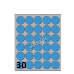 CF300 ETICHETTE ROTONDE 22MM BLU