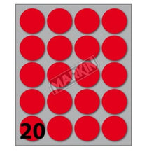 CF200 ETICHETTE ROTONDE 27MM BIA