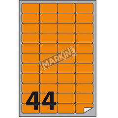 ETICHETTE IN SCATOLE DA 100 FOGLI FORMATO A4 - A3 ARANCIO