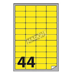 ETICHETTE IN SCATOLE DA 100 FOGLI FORMATO A4 - A3 GIALLO