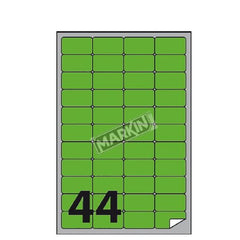 ETICHETTE IN SCATOLE DA 100 FOGLI FORMATO A4 - A3 VERDE