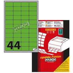 ETICHETTE IN SCATOLE DA 100 FOGLI FORMATO A4 - A3 VERDE