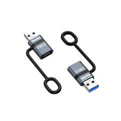 XAD-LCF-AM  Adattatore USB-A 3.0 Maschio to USB-C  Femmina con Fermacavo
