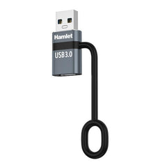 XAD-LCF-AM  Adattatore USB-A 3.0 Maschio to USB-C  Femmina con Fermacavo