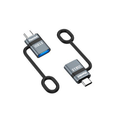 XAD-LCM-AF  Adattatore USB-C Maschio to USB-A 3.0 Femmina con Fermacavo