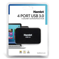 XHUB430BK  HUB USB 3.0 4 PORTE