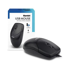 XMICEU2 MOUSE OTTICO USB 1000dpi + 3 TASTI SCROLL