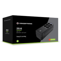 UPS 1500VA 900W, IEC x 3, Schuko x 2, HID USB, AVR